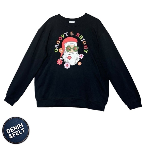 Better Together Women’s Santa Clause Christmas Flower 70’s Groovy | NEW/NWT!🎁 - Picture 1 of 7